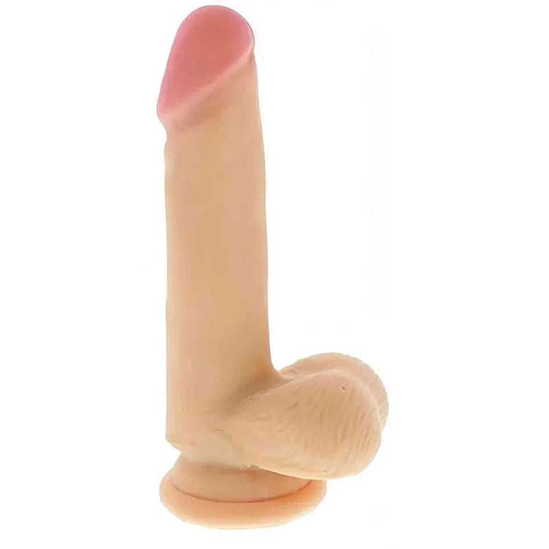 RealistischerCyberskin-PhallusmitSaugnapf–16cm,Fleischrosa
