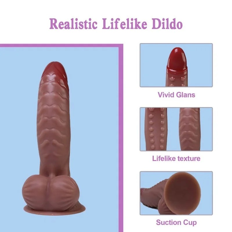 RealistischerFantasyAnalMonsterDildoausSilikonmitSaugnapf–EinführspielzeugfürdieweiblicheanaleundvaginaleStimulation