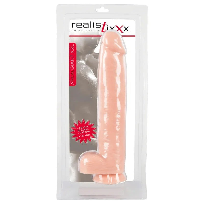 realistixxxGiant3XL–realistischgroßerDildo(42cm)–natur
