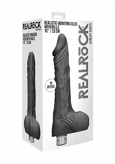 RealRock–25cmRealisticVibratingDildomitHoden