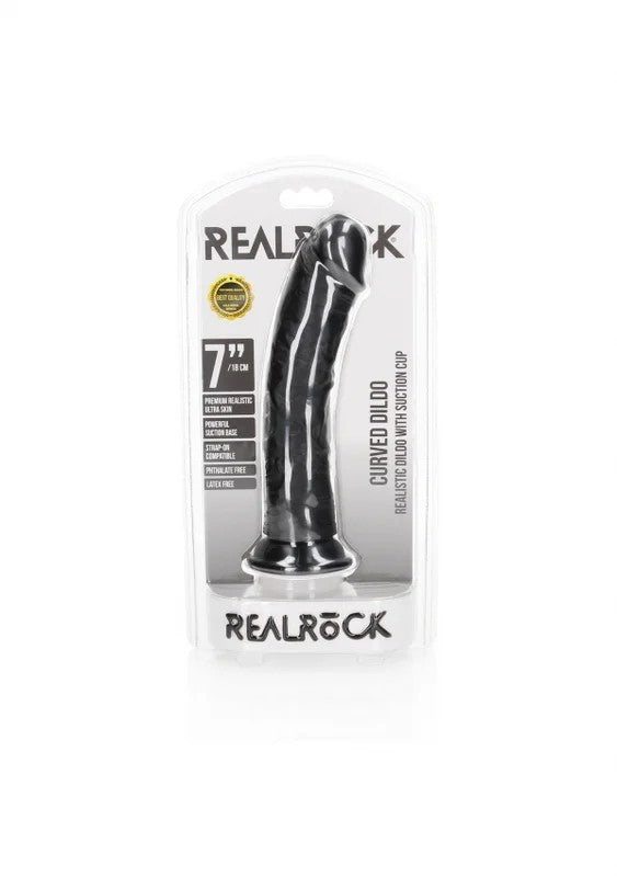 RealRock–7″/18cmRealisticCurvedDildo