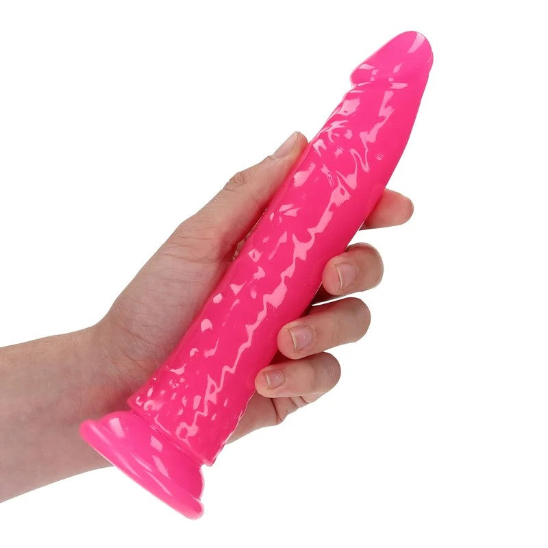 RealRock–GlowintheDarkDildo18,00cmneonpink