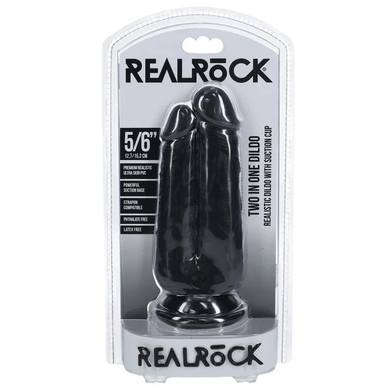 RealRock–TwoinOneDildo5″/6″–12,7/15,2cm