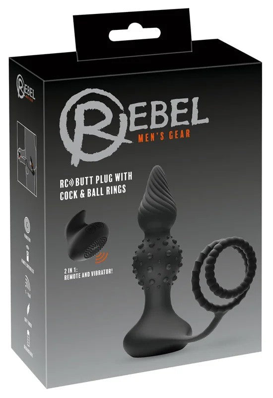 RebelRCbuttplugwithCock&BallRings