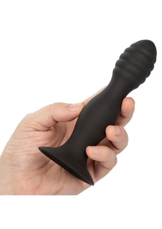 RibbedAnalStudBlack–13,25cm