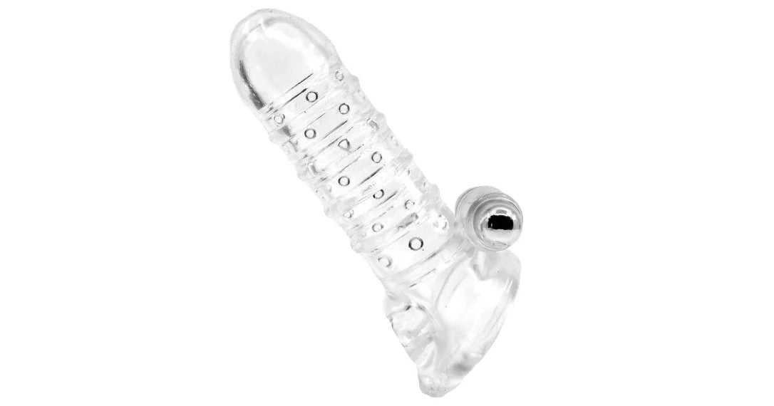 RibbedCockExtensionClear