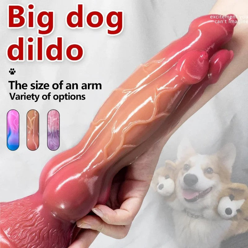 RiesigerTierdildo-Buttplug–Monsterwolf-Dildo,Vaginal-Anal-Sexspielzeug