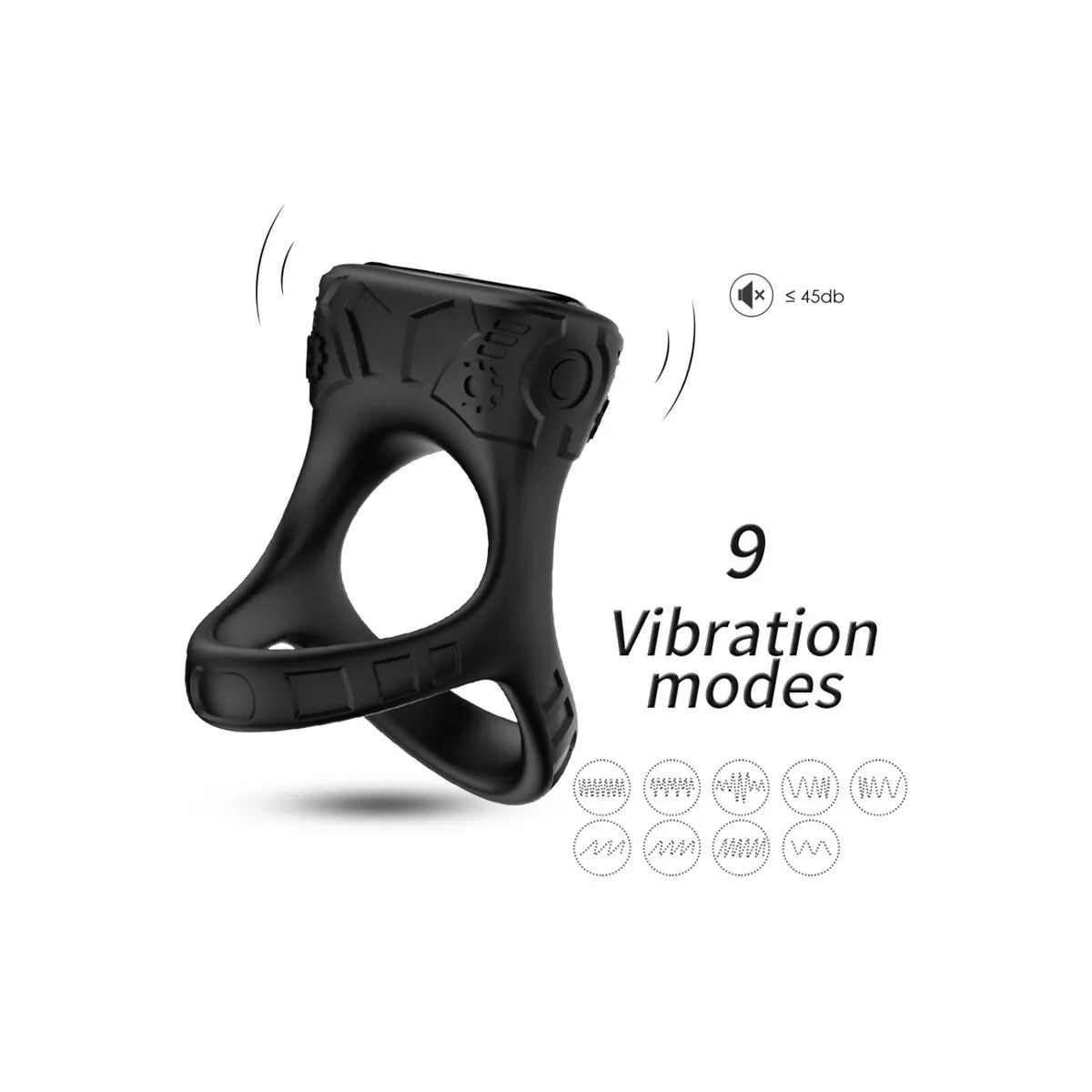 RINGVIBRATOR&MULTIPOSITIONSCHWARZVONARMONYFORHIM