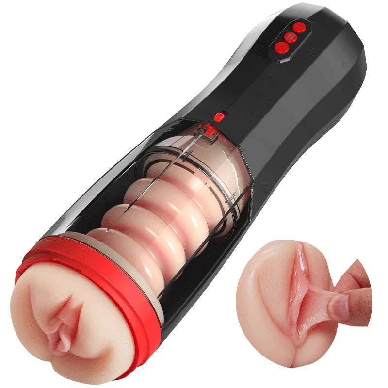 ROKA–LifelikeVaginalEntranceThrustingVibratingVocalMasturbatorStroker
