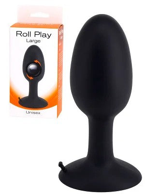 RollPlayAnalPlugSchwarz–Large
