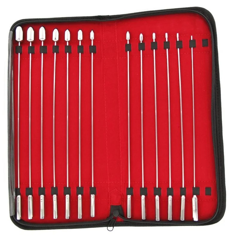 Rosebud–Dilatoren-Set–Edelstahl–13teilig