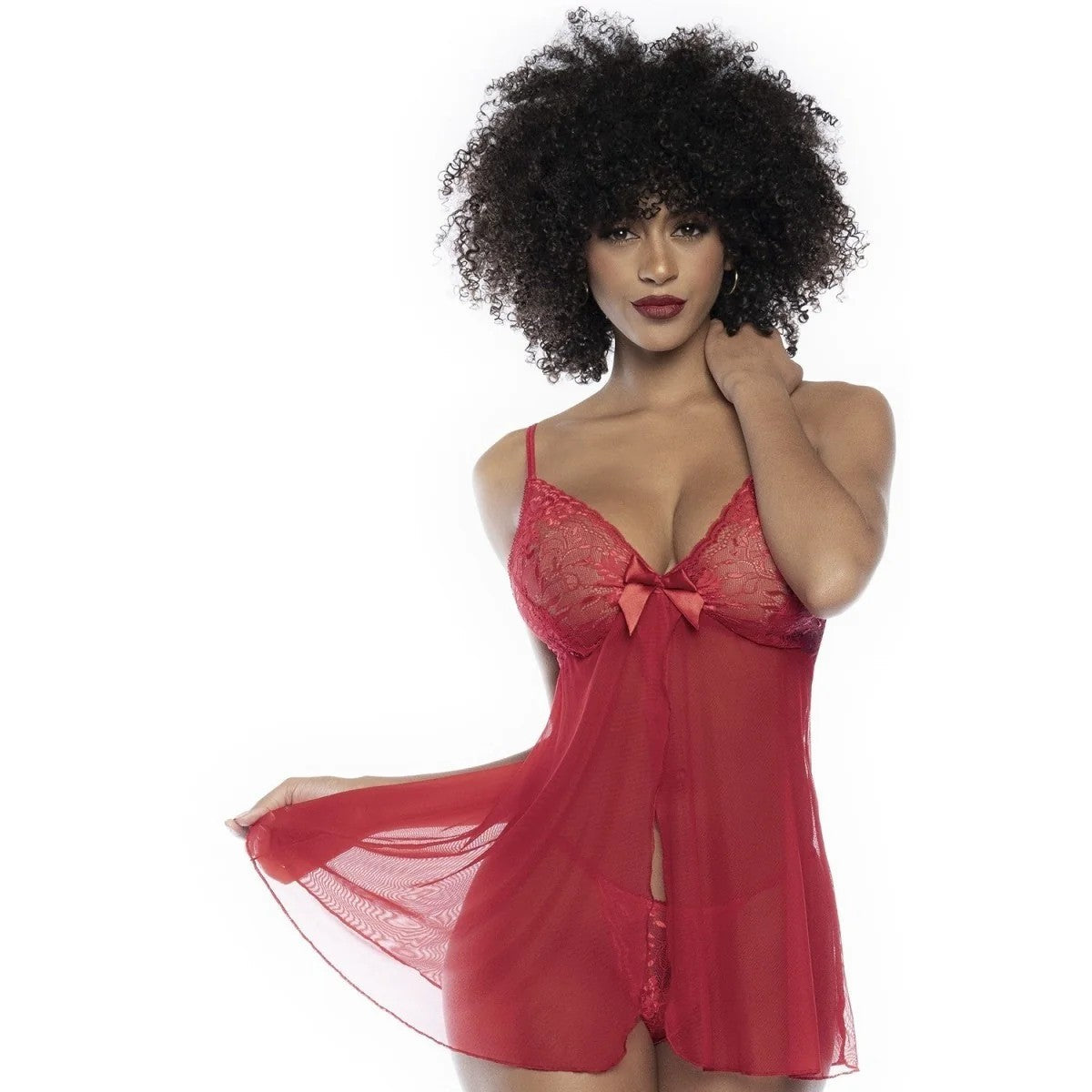 ROTESBABYDOLL–MAL7501REDVONMAPALE