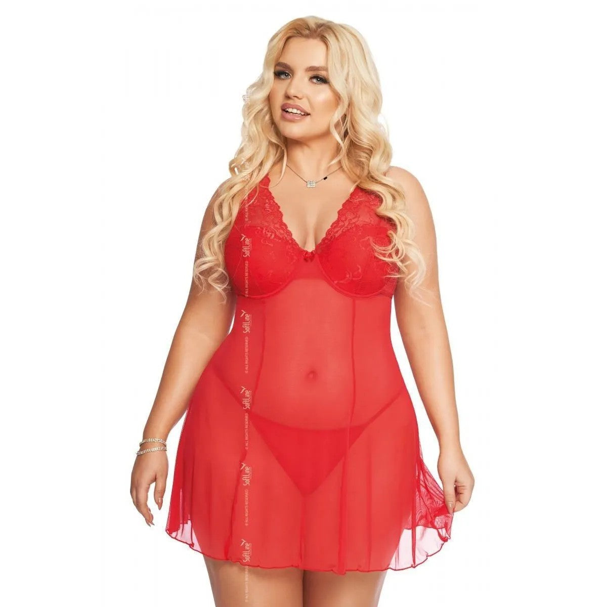♥ROTESCHEMISE1892VONSOFTLINEPLUSESIZECOLLECTION♥