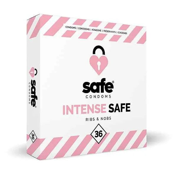 SAFE–Condoms–Ribs&Nobs(36pcs)