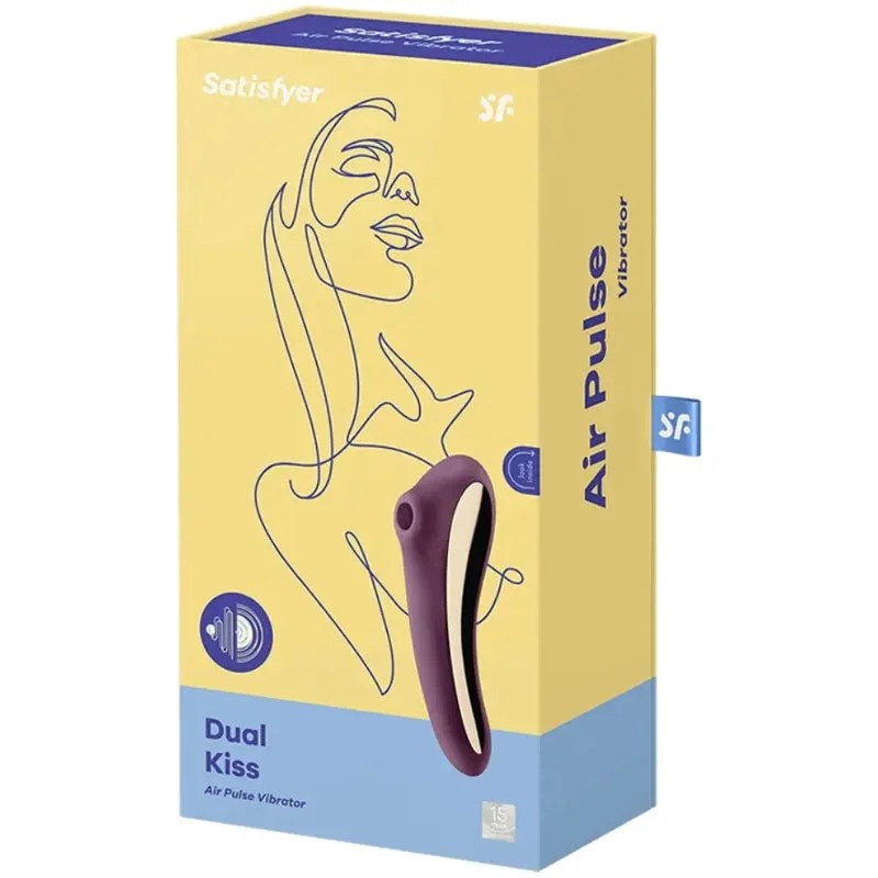 SATISFYER–DUALKISSAIRPULSEVIBRATORWEINROT
