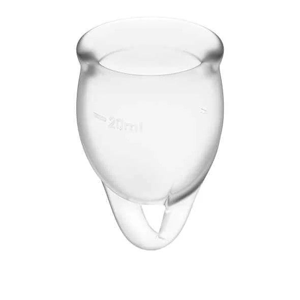 Satisfyer–FeelConfidentMenstrualCupSetTransparent