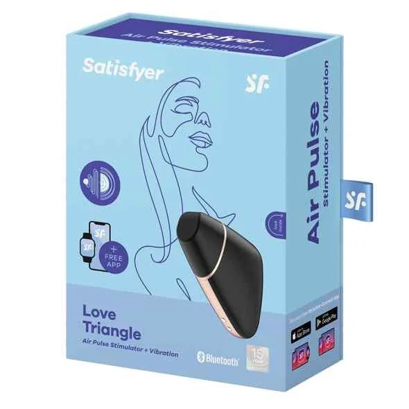 Satisfyer–LoveTriangleAirPulseStimulator+VibrationBlack