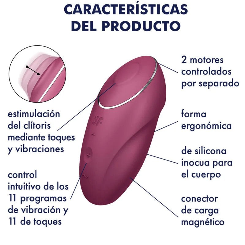 SATISFYER–TAP&CLIMAX1AUFLEGVIBRATORGRAU