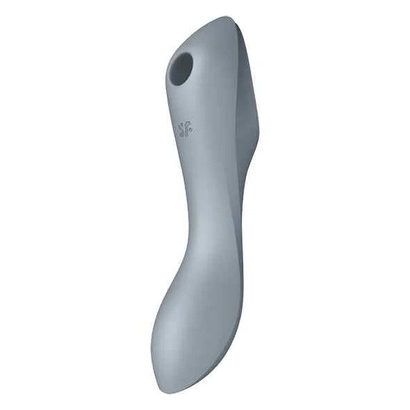 SatisfyerCurvyTrinity3InsertableAirPulseVibratorBlueGrey