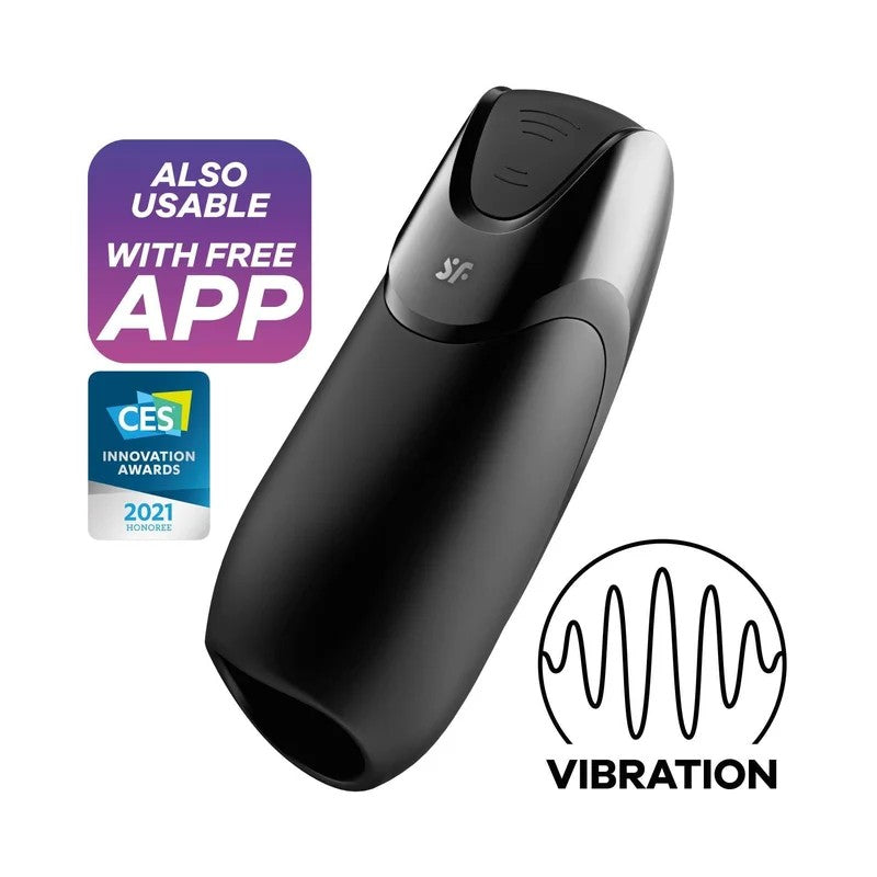 SATISFYERMasturbator„MenVibration+“–Airpulse-Technologie16.5cm(schwarz)