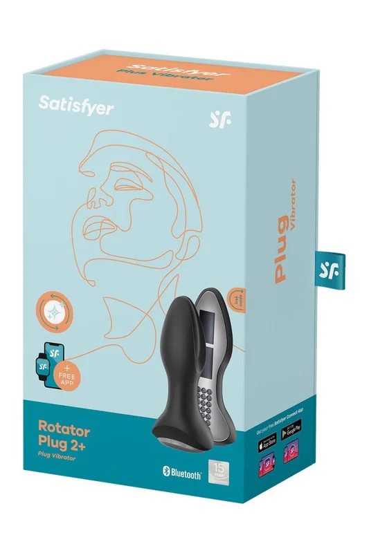 SatisfyerRotatorPlug2+Black–3,6cm