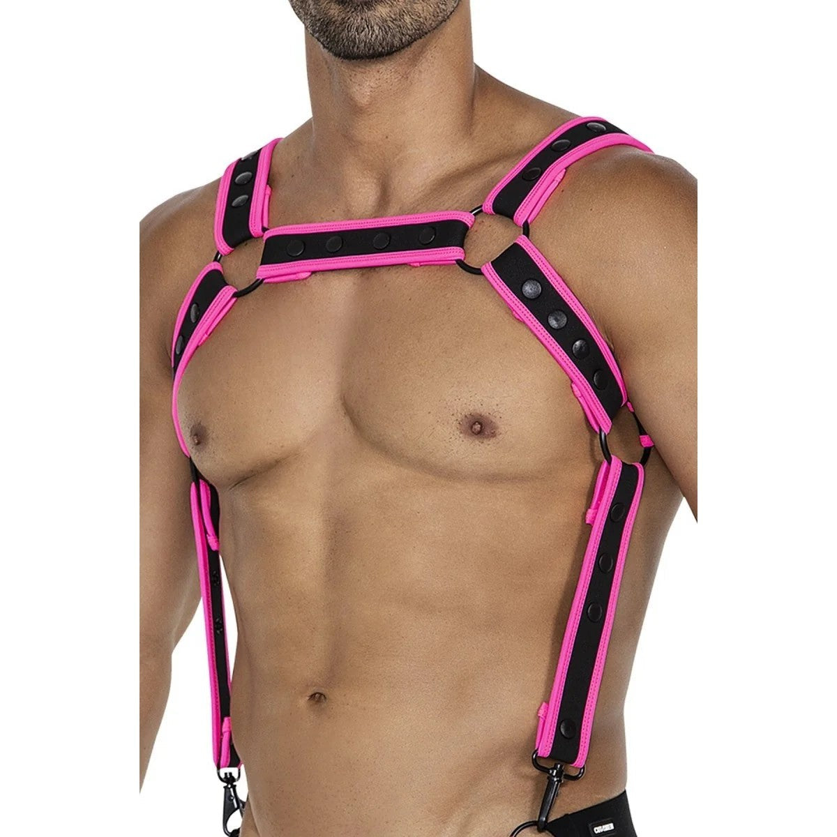 SCHWARZ/PINKERBRUST-HARNESS05VONCUT4MEN