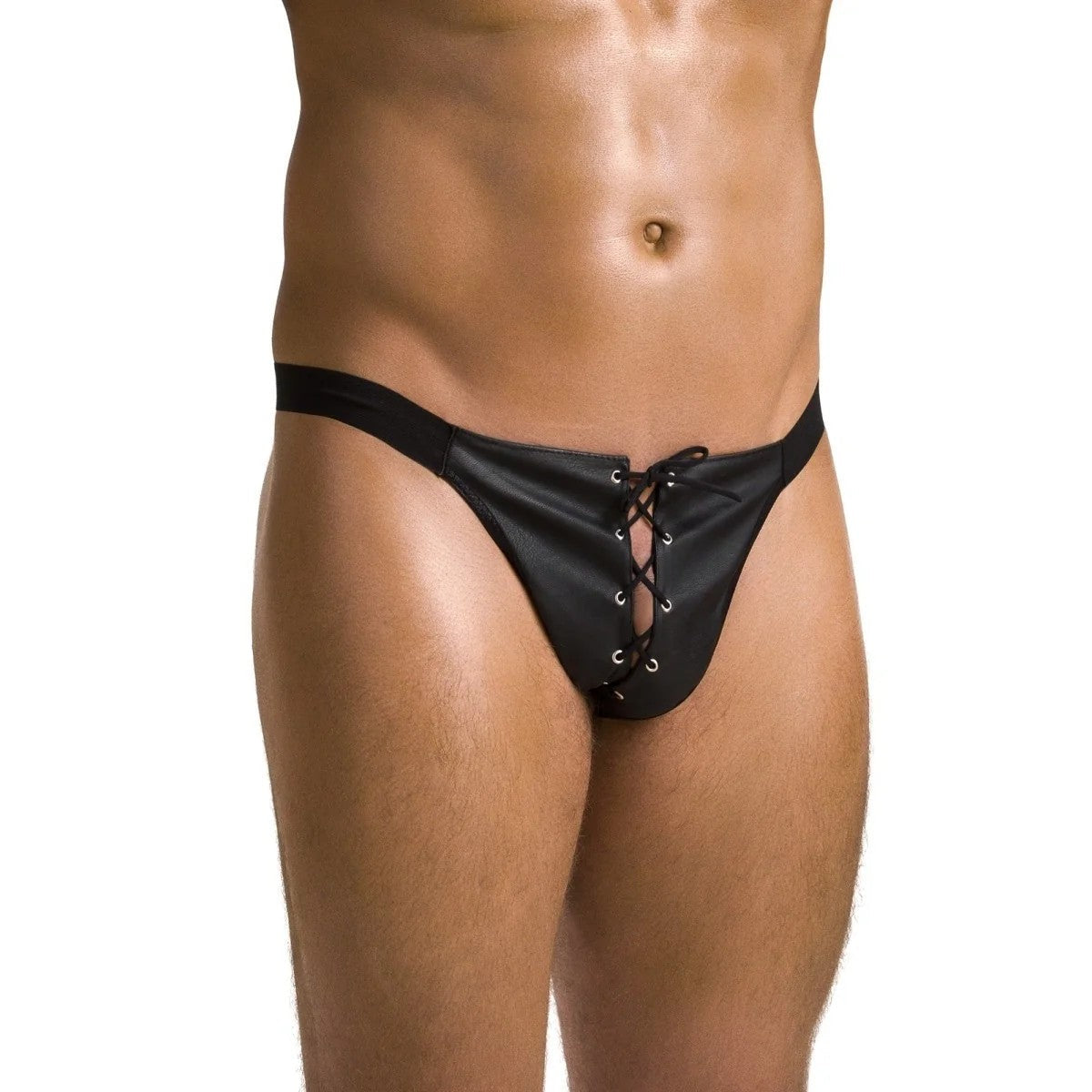 SCHWARZERKUNSTLEDERJOCKSTRAP044VONPASSION