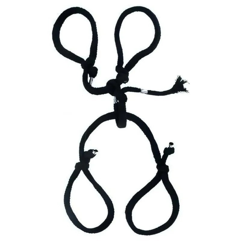 Seidenseil-Hogtie–Schwarz