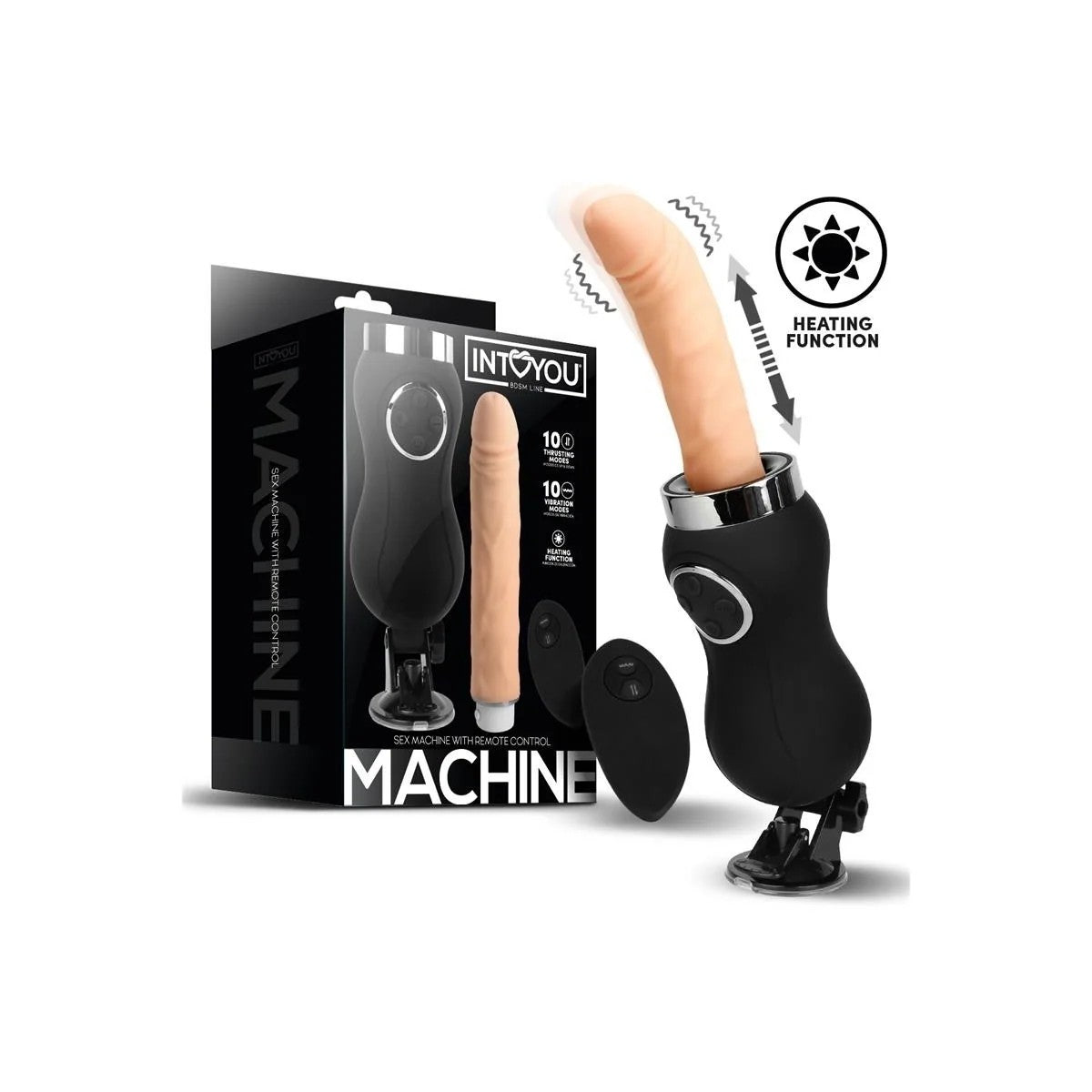 SEXMASCHINEVIBRATION,STOSSBEWEGUNGUNDWÄRMEFERNBEDIENUNGUSBVONINTOYOUBDSMLINE