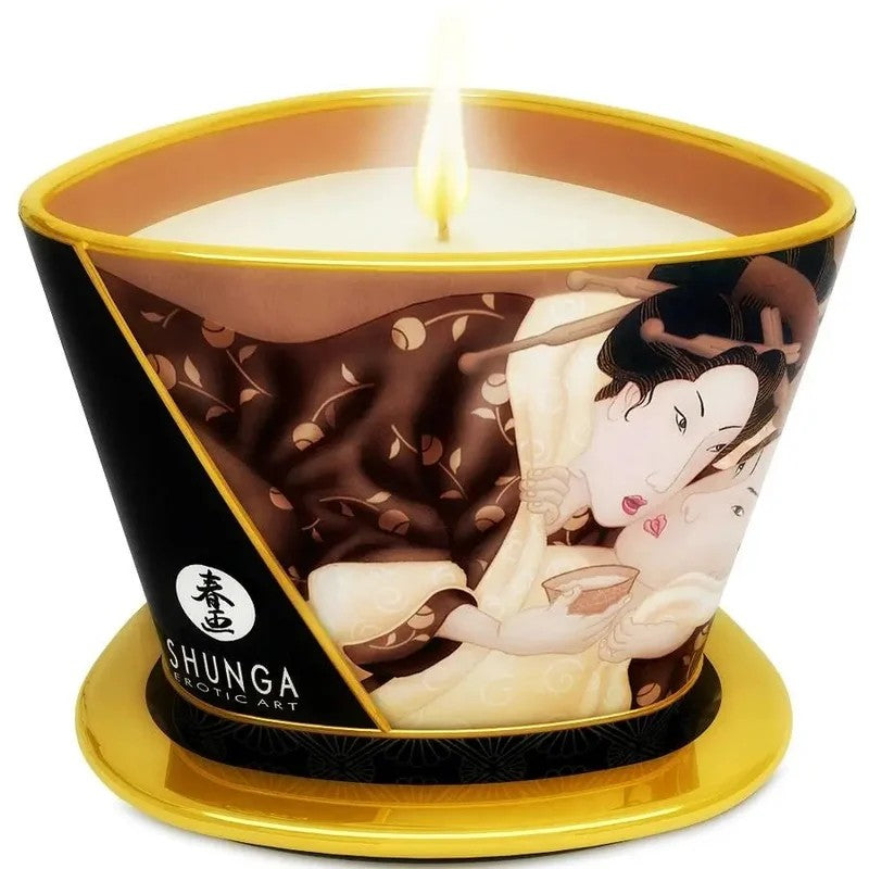 SHUNGA–MINICARESSBYCANDELIGHTSCHOKOLADENMASSAGEKERZE170ML