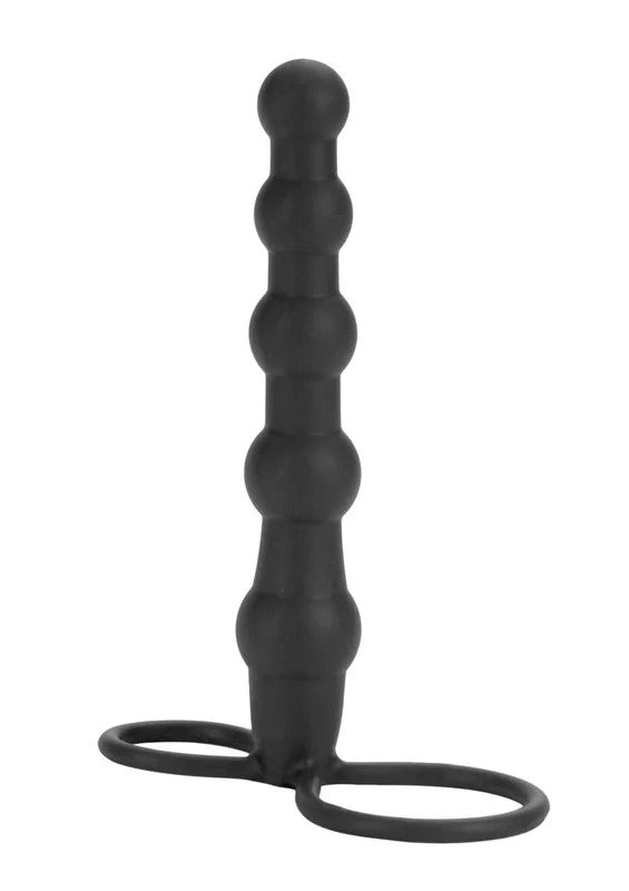 SiliconeBeadedDoubleRiderBlack