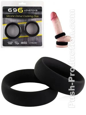 SiliconeDonutCockringDuo