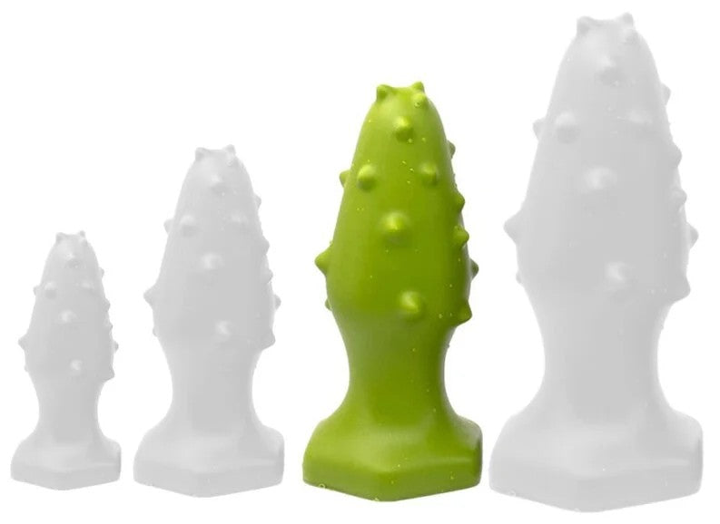 SiliconeplugMonsterSpikeL14x5,5cmGreen