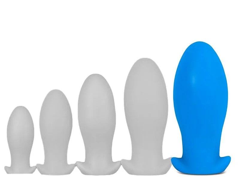 SiliconeplugSaurusEggXXL18.5x8.5cmBlue