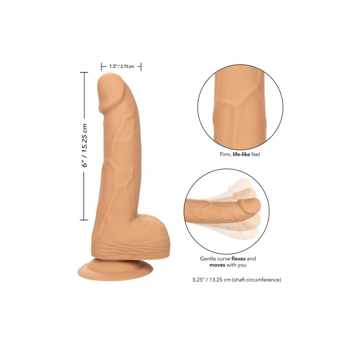 SILIKON-NIETEN15.24CMBEIGEVONCALEXOTICS
