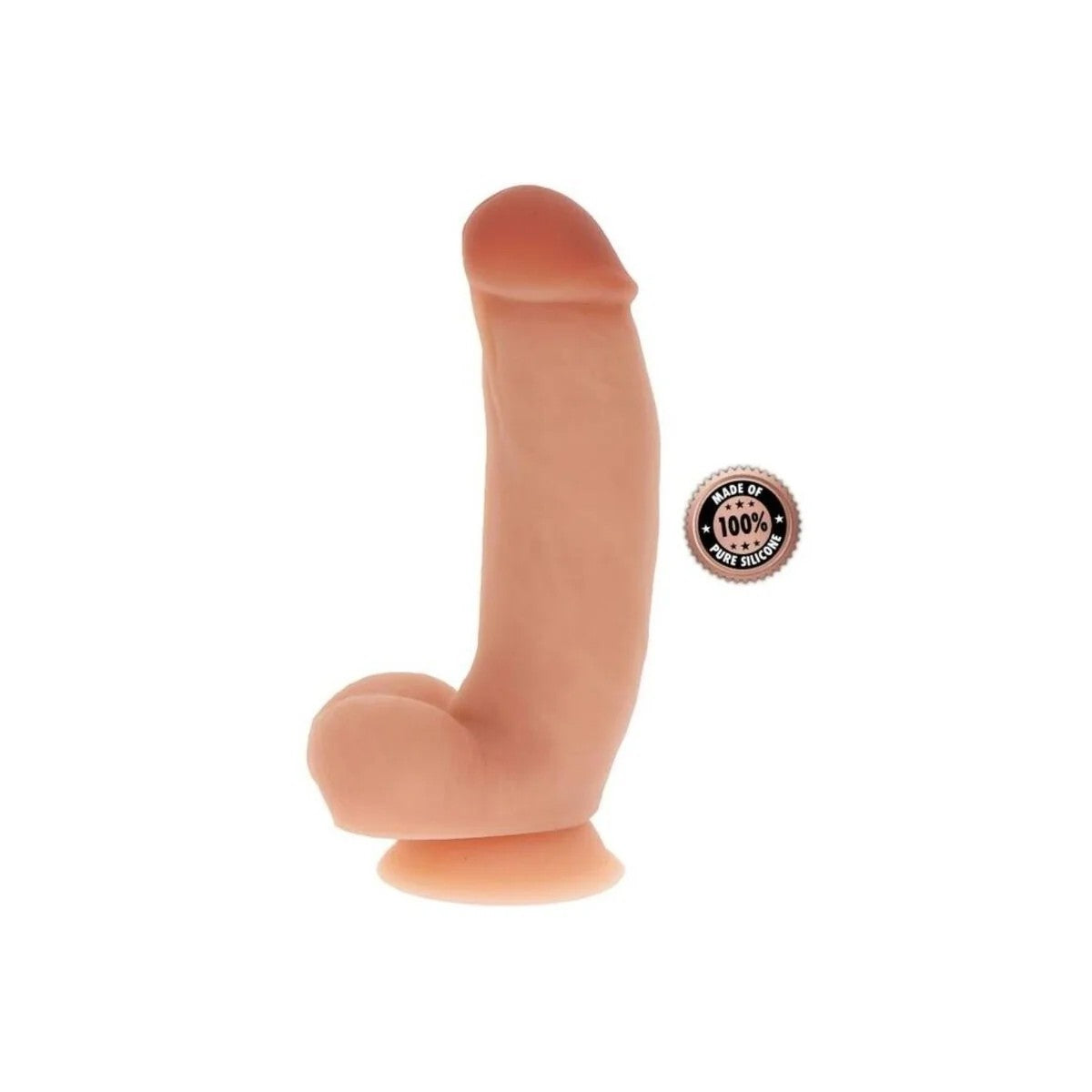 SILIKONDILDO18CMMITHODENBEIGEVONGETREAL