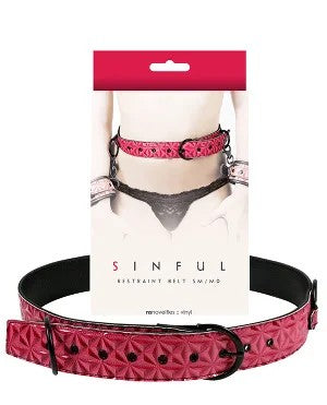SinfulRestraintBeltS/MPink