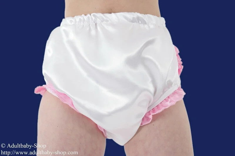 SissyWindelschlupfhoseSatinmitRüschen