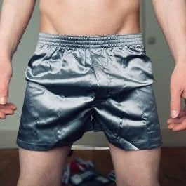 Sk8erboyShinyBoxershort–Silver