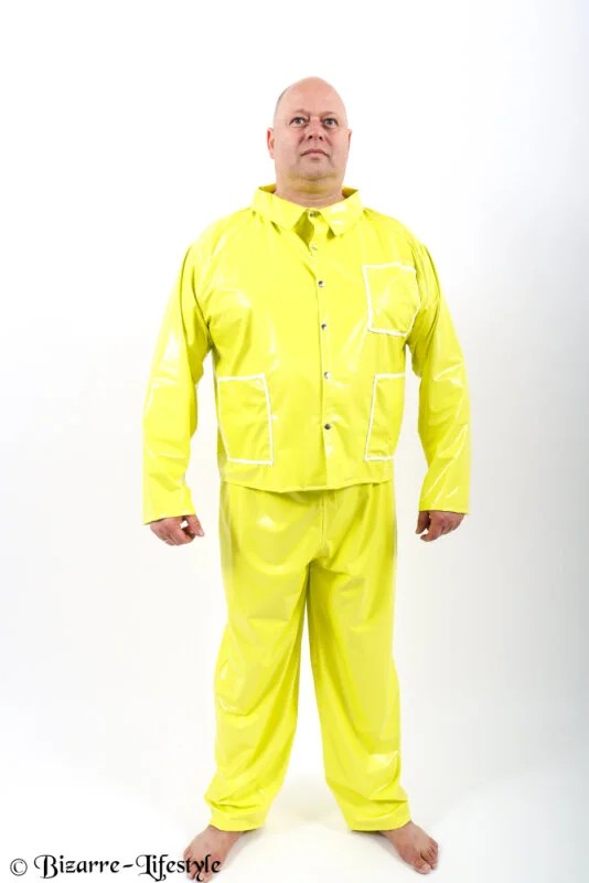 Sleep-andfreetimesuit3severalpartXLyellowPVC