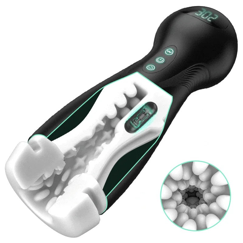 SolaceX–IntenseSuction&VibrationPleasureMaleStrokerMasturbator
