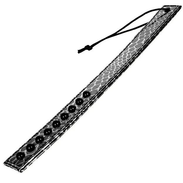 SpartacusFauxLeatherPaddle(black/silver)