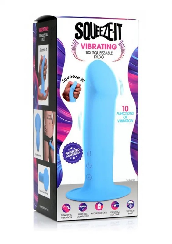 SqueezableVibratingDildo