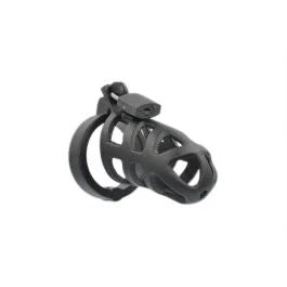 SteelBlackBrutalChastityCage