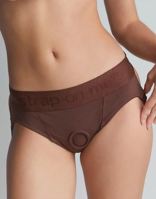 Strap-On-Me–HarnessHeroine–Strap-OnHarness–Brown–XL