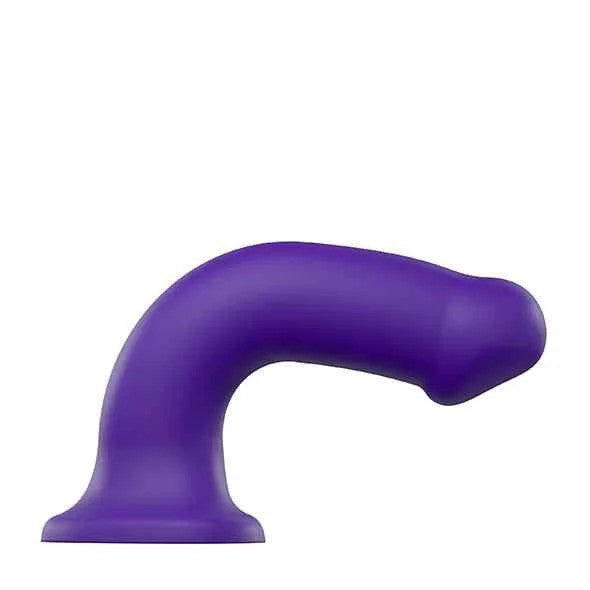 Strap-On-MeSemi-RealisticDualDensityBendableDildoPurpleS
