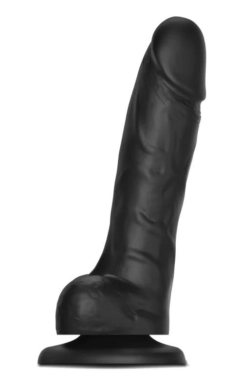 Strap-on-meSlidingSkinRealisticDildoBlackM–18cm