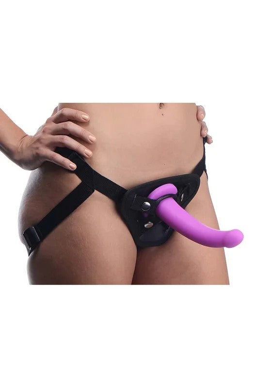 StrapUNavigatorG-spotsuctioncupdildowithharnesspink14.5cm