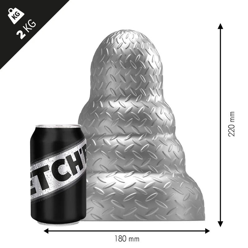 STRETCH’RTripoleButtPlugLGunMetal–18cm