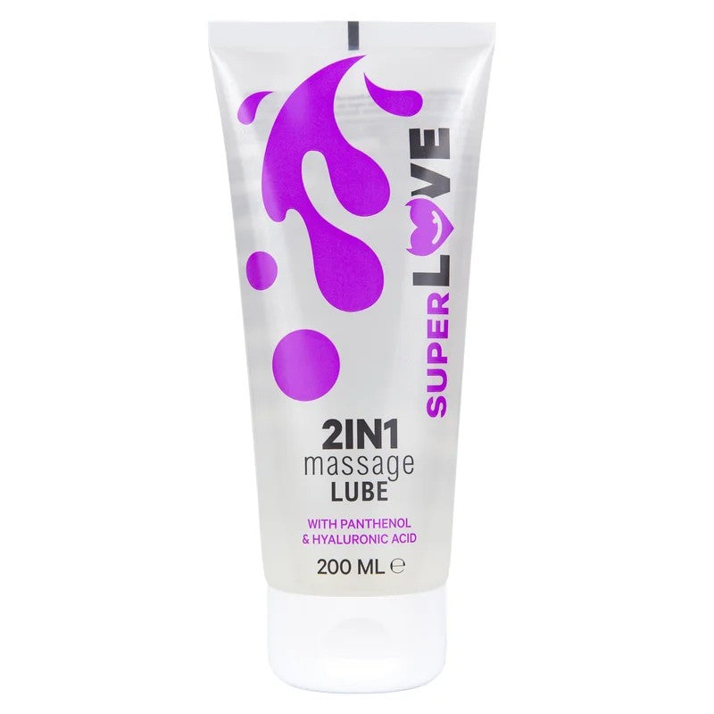 SuperLove2in1MassageLubewithPanthenol&HyaluronicAcid200ml